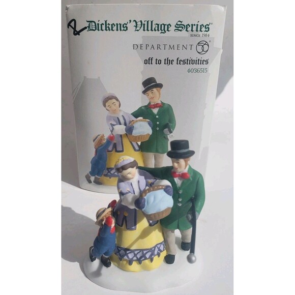 Department 56 Accessories Off To The Festivities Dickens Village Series 4036515 - Picture 2 of 14